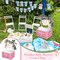 Large Wooden Baby Shower Crate Closet with Handle and Garland, 17.7inch Baby Shower Basket for Newborn Girl Boys Gifts Pregnancy New Parent(Pink)